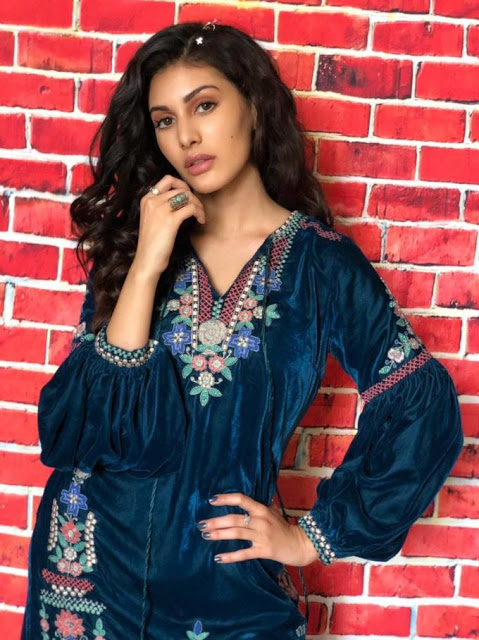 Hot Actress Amyra Dastur Photo Shoot In Blue Dress 30